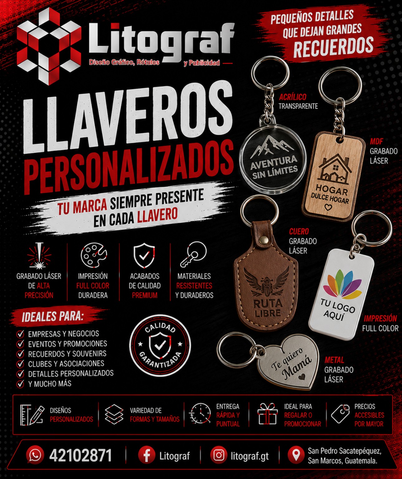 Llaveros y promocionales